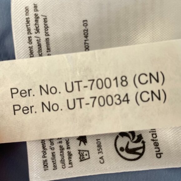 Lululemon Down For It All White Goose Down Fill Full Zip Running Vest Blue Sz 6 - Picture 12 of 15